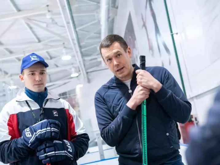 Константин Кравцов встретился с юными лыткаринскими хоккеистами Новости Лыткарино 
